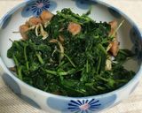 山菜☆アズキナ炒め作り方4写真