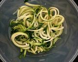 スパイライザ−でズッキーニパスタ♪作り方2写真