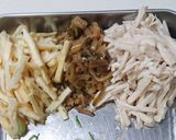 ネギたっぷり！ザーサイ入りサラダ作り方1写真