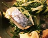 超超カンタン！絶品水菜と塩鯖の旨煮作り方4写真