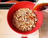 豚挽き肉と卵のそぼろ二色丼作り方6写真