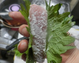 しそ梅のマグロしそ巻きカツ　　ソース付き作り方3写真