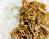 ごま油でコク旨♪ えのきと生姜の混ぜご飯作り方6写真