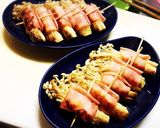 居酒屋気分！えのきベーコン巻き串☆作り方8写真