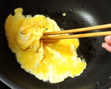 ふんわり半熟卵のニラ玉もやし炒め☆作り方5写真
