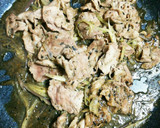 豚肉とみょうがのごま味噌炒め★作り方4写真