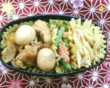 生姜たっぷり、鶏とうずら卵の甘辛親戚煮作り方14写真