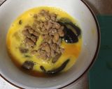 納豆と椎茸の甘煮のオムレツ作り方4写真