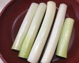 ☆白ネギの豚肉巻き照り焼き☆作り方1写真