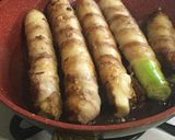 ☆白ネギの豚肉巻き照り焼き☆作り方4写真