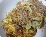 納豆と椎茸の甘煮のオムレツ作り方8写真