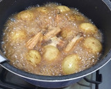 甘辛♪ 新じゃがと手羽中の煮っころがし作り方5写真