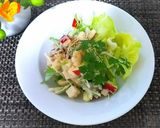 大豆と水菜と林檎のサラダ作り方3写真