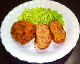 簡単でジューシー♪豚ひき肉のメンチカツ作り方9写真