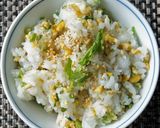 せりとたまごの混ぜご飯作り方4写真