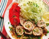 胡麻ドレで生姜焼き風☆油揚げの豚肉巻き作り方15写真