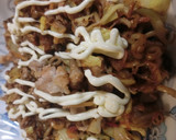 焼きそばともんじゃ焼き合わせました＾＾作り方10写真