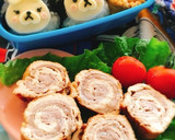 胡麻ドレで生姜焼き風☆油揚げの豚肉巻き作り方16写真