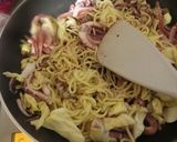 イカ焼きそばでもんじゃ焼きです＾＾作り方3写真