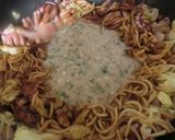 イカ焼きそばでもんじゃ焼きです＾＾作り方6写真