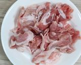 ピーマンと豚肉のスタミナ炒め。作り方1写真