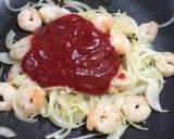 簡単♪むきエビと玉ねぎのケチャップ炒め♡作り方6写真