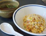 簡単☆ふわっとチャーハン。スープも一緒に作り方14写真