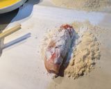 バカタレ豚肉のポテトサラダ巻きフライ作り方3写真