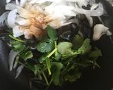 パクチーとピータンの中華風冷菜作り方4写真