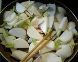 かぶとベーコンのオイマヨ炒め作り方3写真
