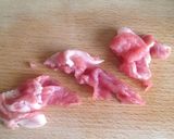 スナップエンドウ豚バラぶなしめじ味噌炒め作り方3写真