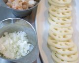 れんこんの海老はさみ焼き作り方1写真