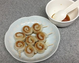 レンジで簡単♪くるくる竹輪の照り焼き風作り方4写真