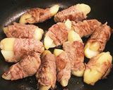 すき焼きのタレでジャガイモ肉巻き作り方4写真