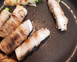 ナスとアスパラガスの豚バラ肉巻き作り方4写真