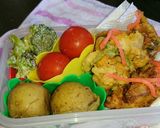 親子丼リメイクかき揚げ天ぷら お弁当にも作り方7写真