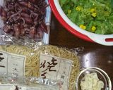 大磯屋♫ホタルイカと菜の花の春焼そば作り方1写真
