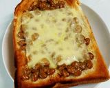 THE♡シンプル納豆チーズトースト♡作り方3写真