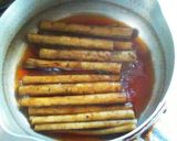 甘辛☆ごぼうの豚肉巻き✩作り方2写真