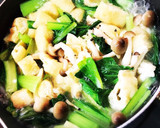 超簡単！小松菜と茸と薄揚げのさっぱり煮☆作り方4写真