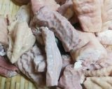 簡単!炊飯器任せDE居酒屋風もつ煮豆腐♪作り方1写真