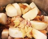 ♡圧力鍋で★手羽元と大根のこっくり煮物♡作り方3写真