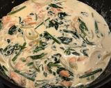 鮭とほうれん草の、クリームパスタ！作り方11写真