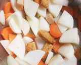 超楽々 豆腐と根菜の炒り付け煮作ります。作り方1写真