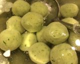 春のよもぎでお豆腐だんご作り方6写真