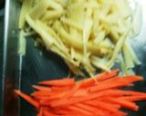 筍の穂先と人参の塩きんぴら作り方2写真