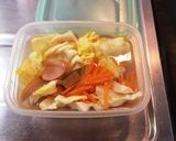 レンチンで野菜たっぷりスープ作り方1写真