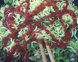 大根の葉で焼きそばナポリタン(o^^o)作り方4写真
