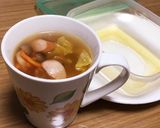 レンチンで野菜たっぷりスープ作り方3写真