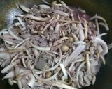 しゃきしゃきゴボウと赤ワインのカレー作り方3写真